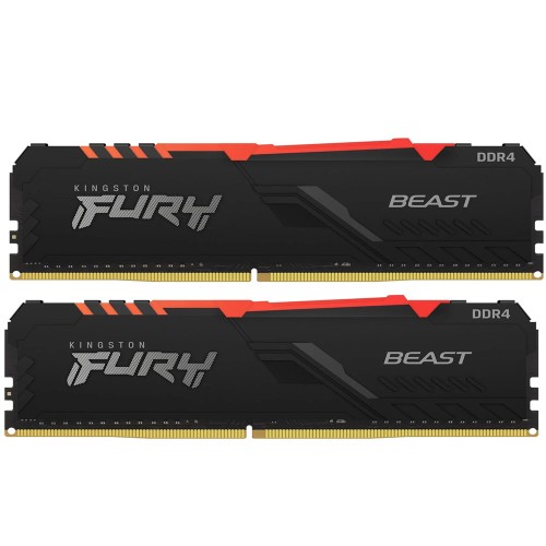 Kingston Fury Beast (KF432C16BBAK2/16) 16GB (2x8GB) 3200MHZ DDR4 CL16 DIMM Dual Kit RGB PC Ram